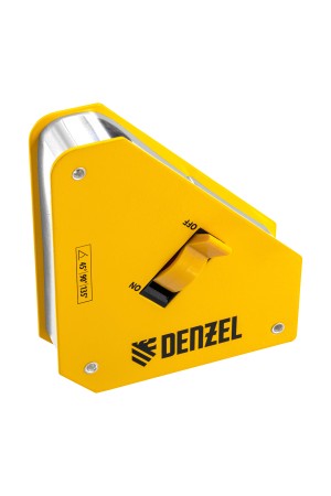 Фиксатор магнитный отключаемый для сварочных работ усилие 55 LB, 45х90 град. Denzel