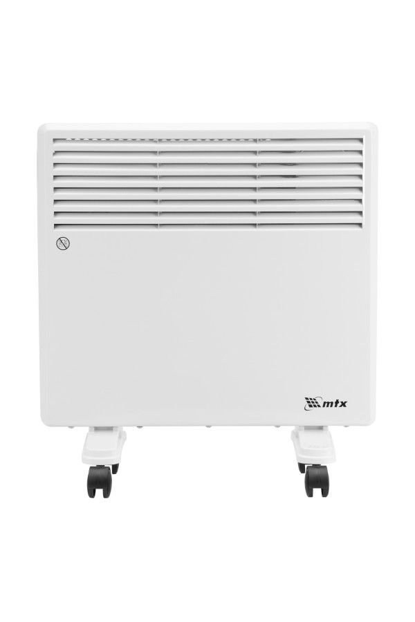 Конвектор электрический CH-1000, 1000 Вт, X-образный нагреватель, термостат, колеса  MTX