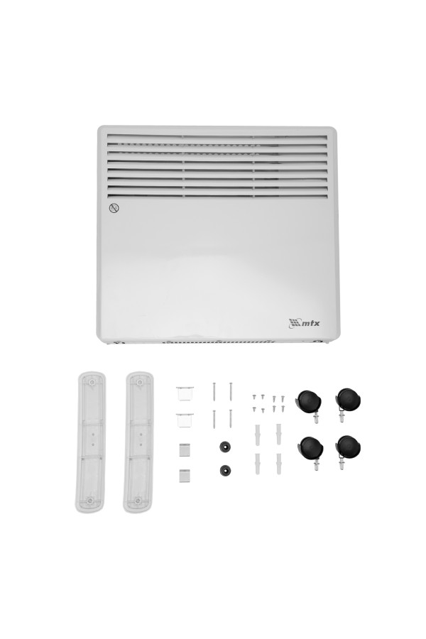 Конвектор электрический CH-1000, 1000 Вт, X-образный нагреватель, термостат, колеса  MTX