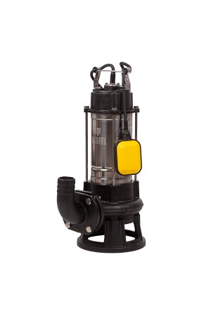 Фекальный насос FP1800-KS, 1800 Вт, напор 17 м, 26000 л/ч, нож-измельчитель Denzel