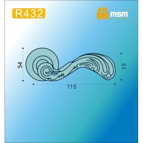 Ручка на круглой накладке R432 Полированная латунь1 (PB1)