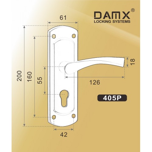 Ручка DAMX 405P Полированная латунь (PB)