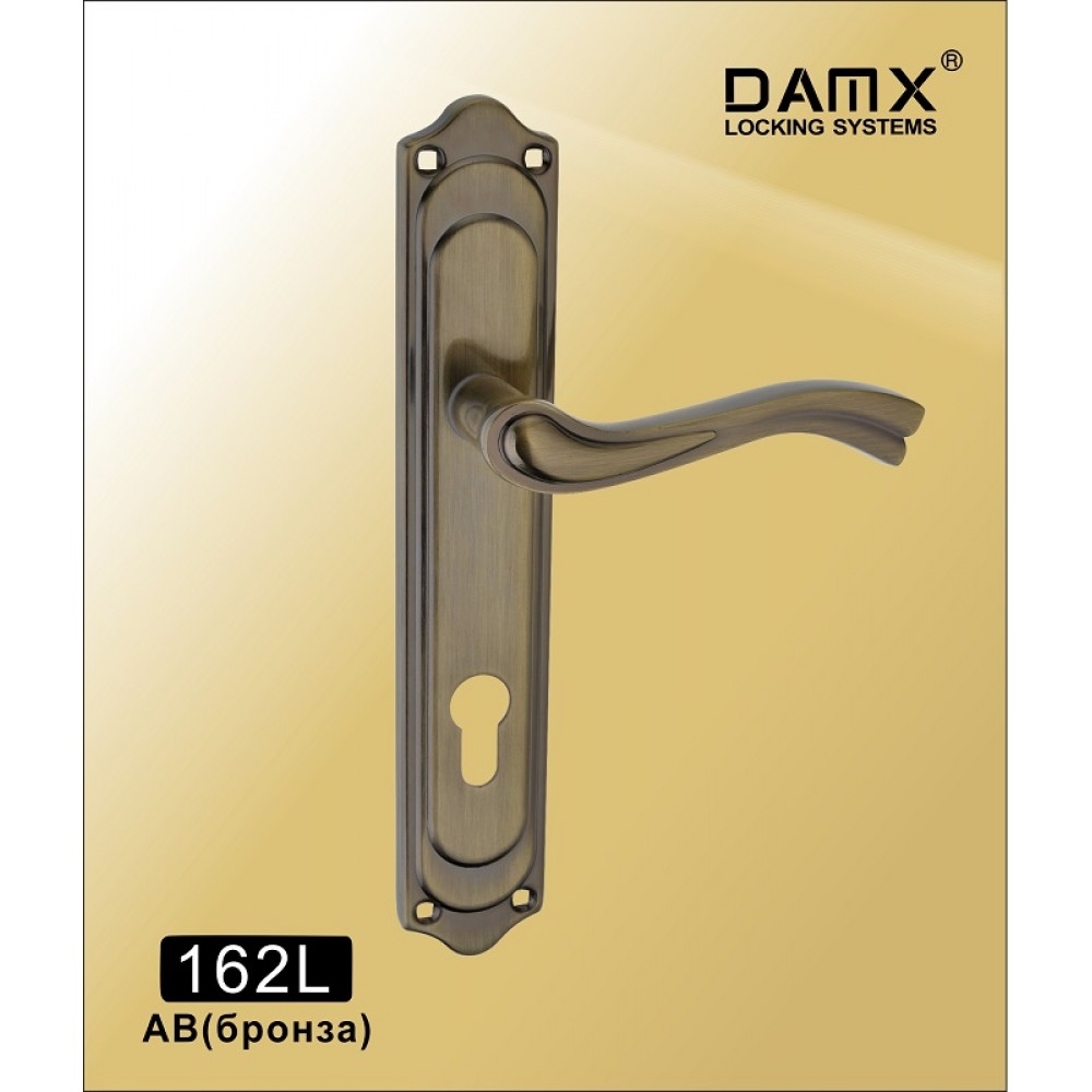 Ручка на планке DAMX 162L Цвет: AB - Бронза
