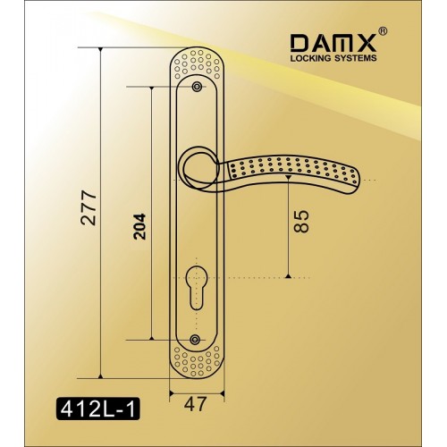 DAMX 412L-1 Полированная латунь (PB)