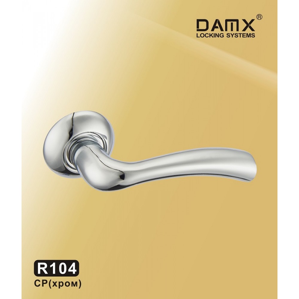 Ручка на круглой накладке R104 DAMX Цвет: CP - Хром
