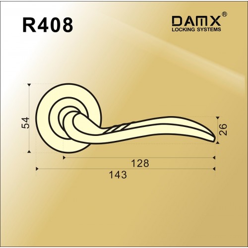 R408 DAMX  Полированная латунь (PB)