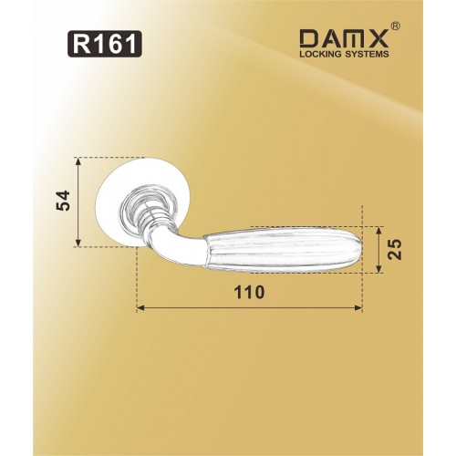 R161 DAMX  Полированная латунь (PB)