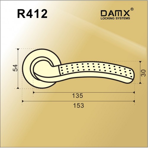 R412 DAMX  Полированная латунь (PB)