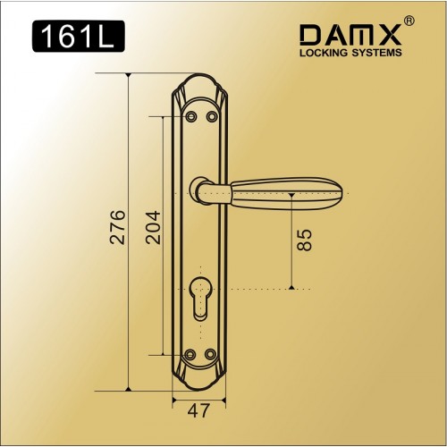 DAMX 161L Полированная латунь (PB)