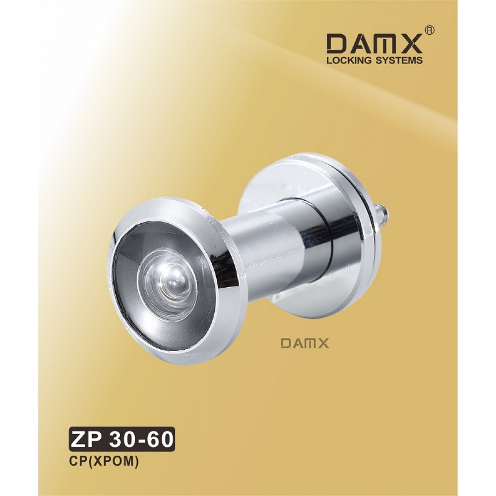 Глазок дверной DAMX ZP 30-60 Хром (CP)