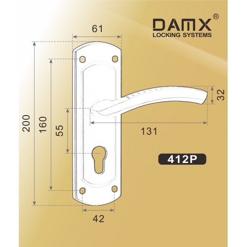 Ручка DAMX 412P Полированная латунь (PB)