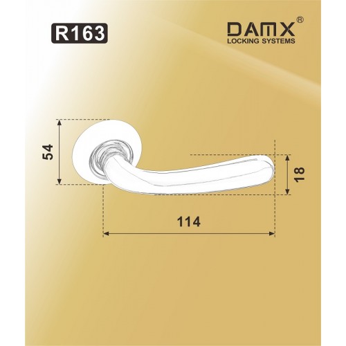 R163 DAMX  Полированная латунь (PB)