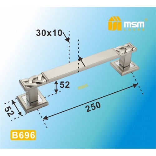 Ручка скоба B696 Полированная латунь / Матовая латунь (PB/SB)