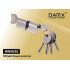 Цилиндровый механизм DAMX Простой ключ-вертушка NW45/35 мм Цвет: SN - Матовый никель