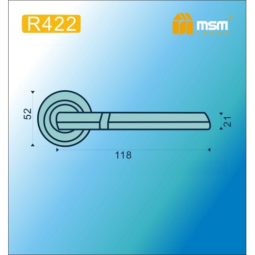 Ручка на круглой накладке R422 Полированная латунь1 (PB1)