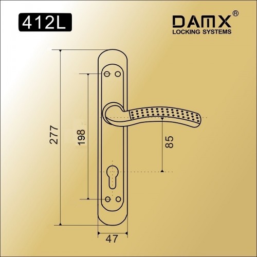 DAMX 412L Полированная латунь (PB)