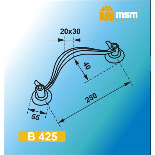 Ручка скоба B425 Матовый коричневый (MBR)