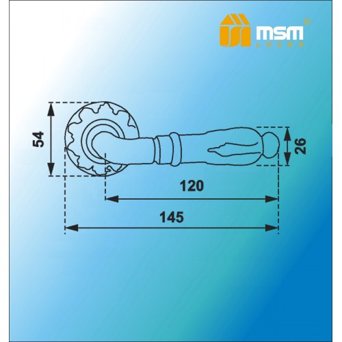 Ручка на круглой накладке K790 Полированная латунь / Матовая латунь (PB/SB)