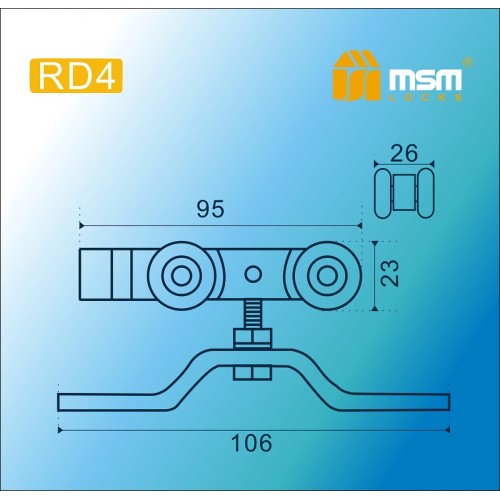 Ролики RD4 в блистере -