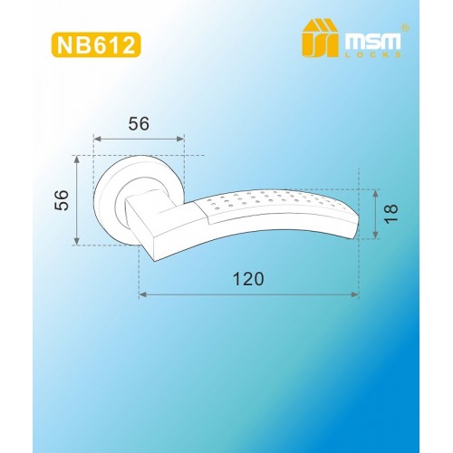 Ручки на круглой накладке NB612 Полированная латунь / Матовая латунь (PB/SB)