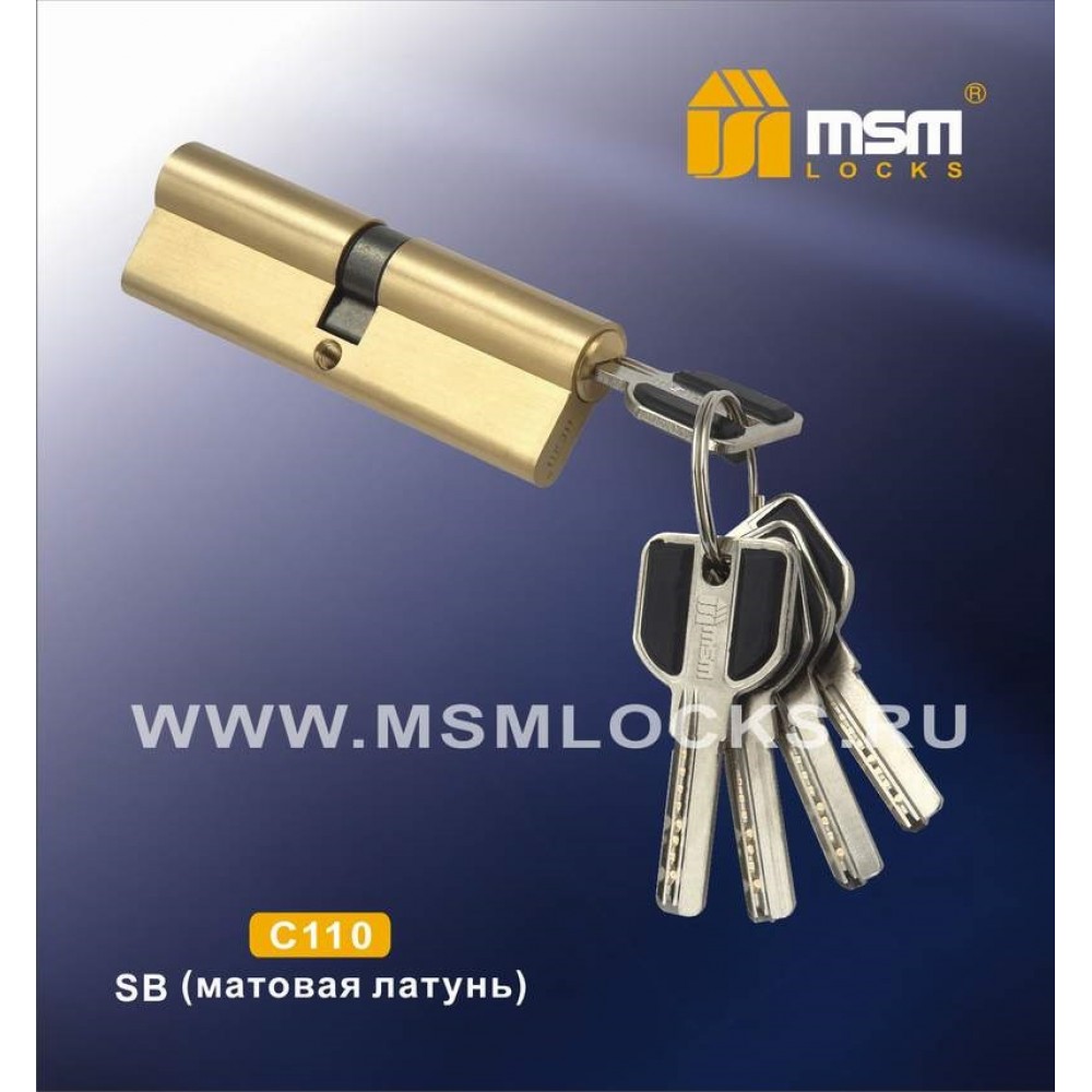 Цилиндровый механизм, латунь Перфорированный ключ-ключ C110 мм Цвет: SB - Матовая латунь