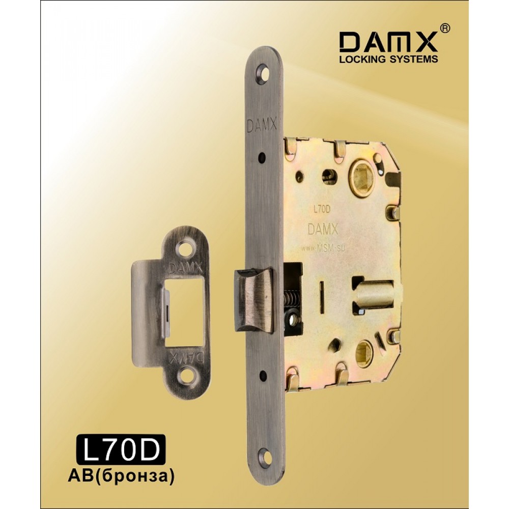 Механизм врезной сантехнический L70 DAMX Цвет: AB - Бронза