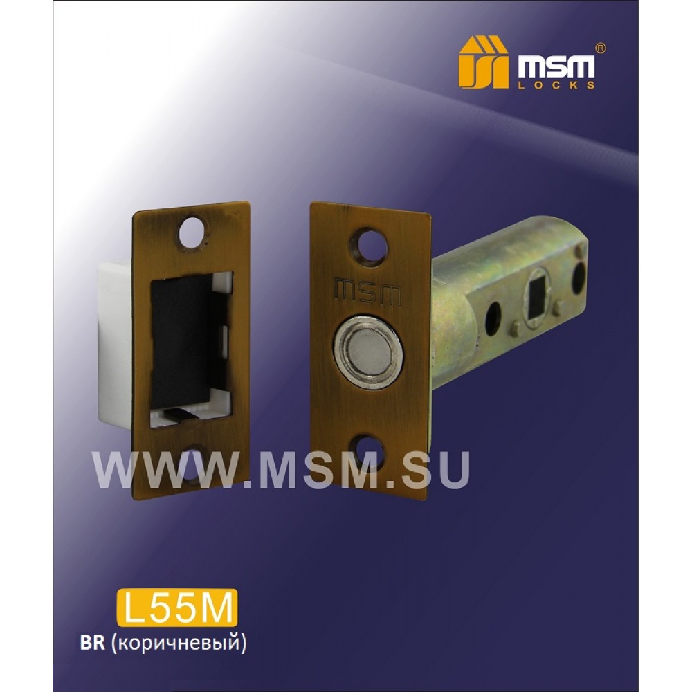 Механизм бесшумный (магнитный) -  Межкомнатный L55M Цвет: BR - Коричневый