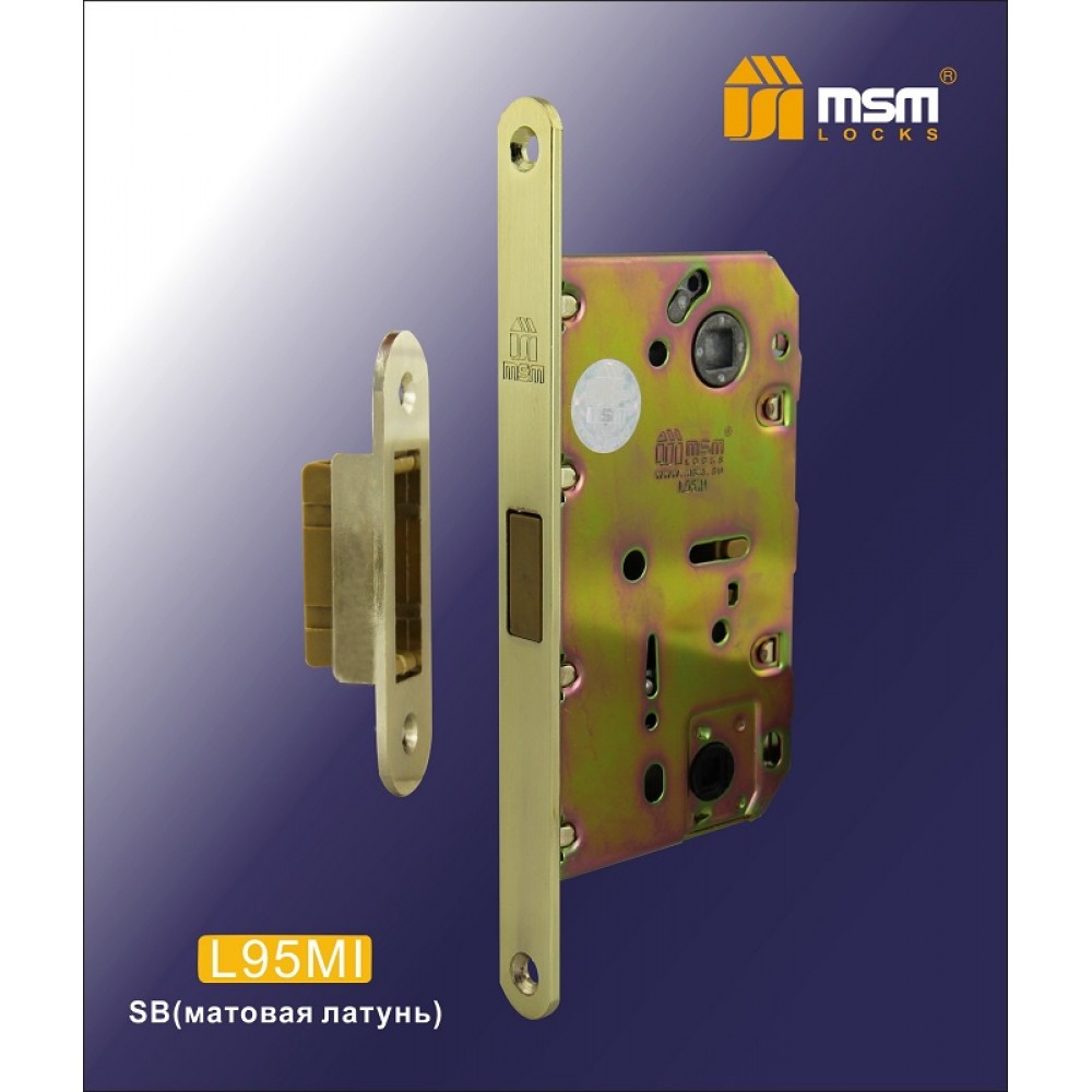 Механизм бесшумный (магнитный) -  Сантехнический L95MI Цвет: SB - Матовая латунь