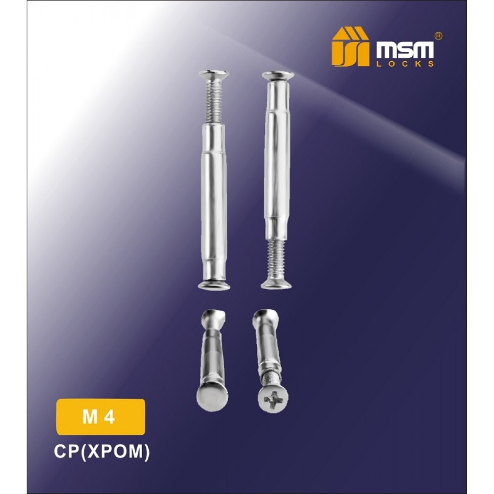 Стяжки M4, для ручек на планке Цвет: CP - Хром