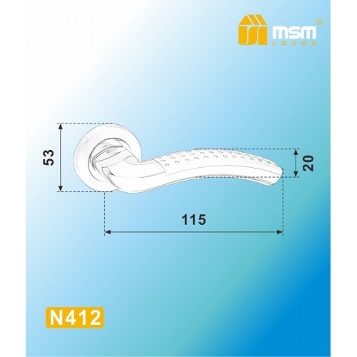 Ручки на круглой накладке N412 Полированная латунь / Матовая латунь (PB/SB)