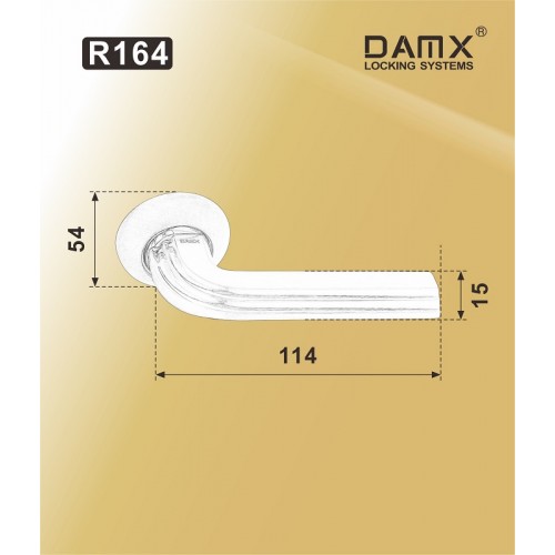 R164 DAMX  Полированная латунь (PB)