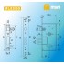 Замок врезной ML85/60 Матовая латунь (SB)