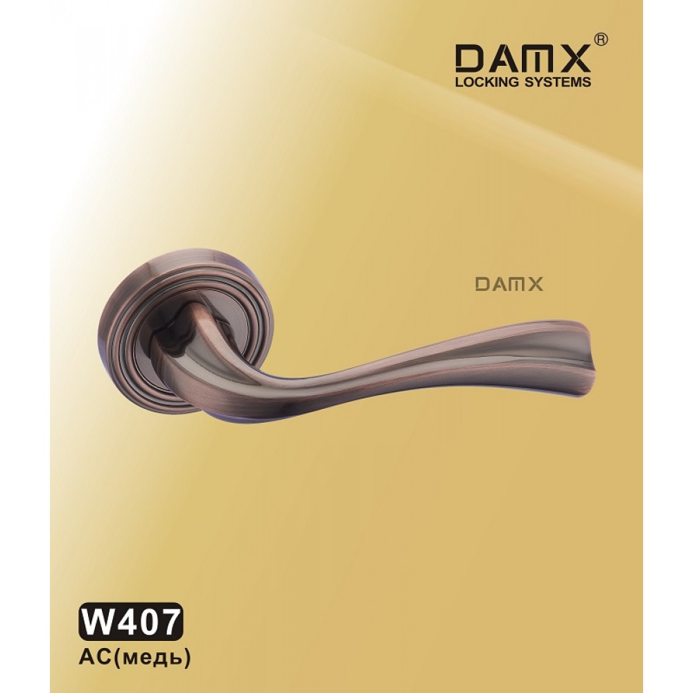 Ручка на круглой накладке W407 DAMX Цвет: AC - Медь