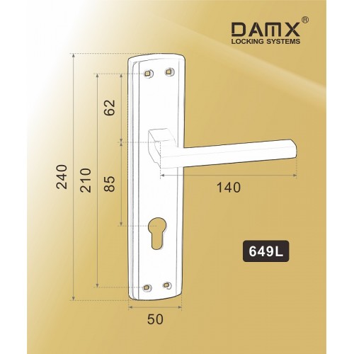 649 L DAMX Полированная латунь (PB)