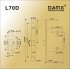 Механизм врезной сантехнический L70 DAMX Полированная латунь (PB)