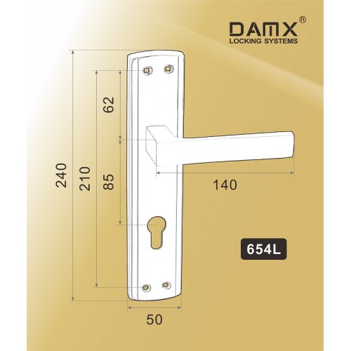 654 L DAMX Полированная латунь (PB)