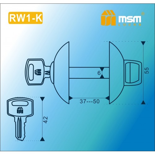 Накладка-фиксатор RW1-K Полированная латунь (PB)