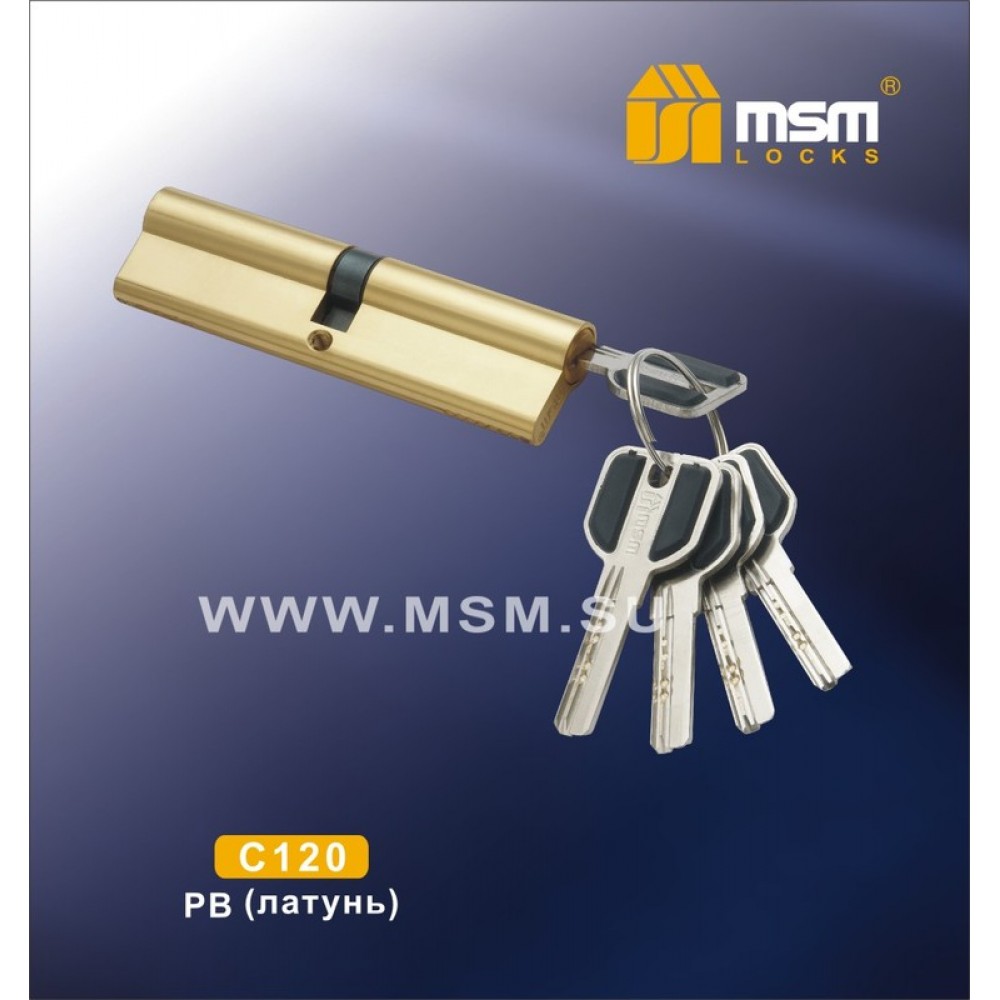 Цилиндровый механизм, латунь Перфорированный ключ-ключ C120 мм Цвет: PB - Полированная латунь