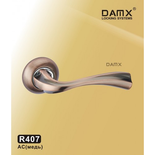 Ручка на круглой накладке R407 DAMX Цвет: AC - Медь