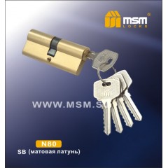 Цилиндровый механизм, латунь Простой ключ-ключ N80 мм Цвет: SB - Матовая латунь