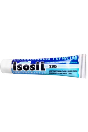 Герметик силиконовый ISOSIL S-205 бесцветный 40 мл