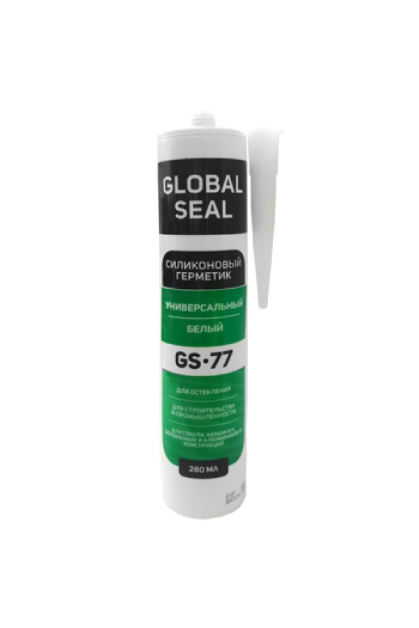 Герметик силиконовый универсальный GLOBAL SEAL GS77 белый 280 мл