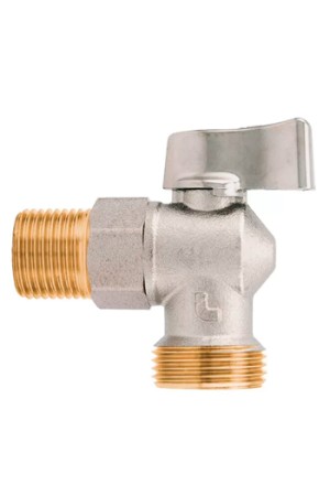 Кран угловой шаровой 392 1/2 х 3/4 дюйма М-М