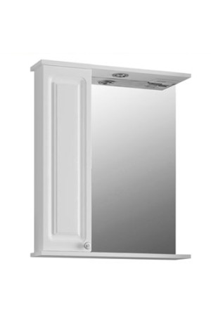 Зеркало-шкаф для ванной 'НАТАЛИЯ 60' левое с подсветкой