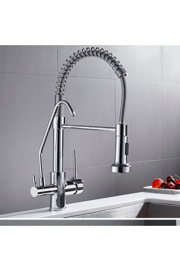 Смеситель для кухни MATRIX SMF-363537 (2 in 1) пружинный для подключения фильтра питьевой воды