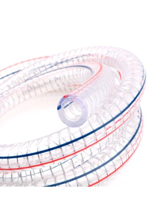 Шланг армированный сантехнический PVC PS01015 D=10х15 прозрачный (намотка бухта 50 м)