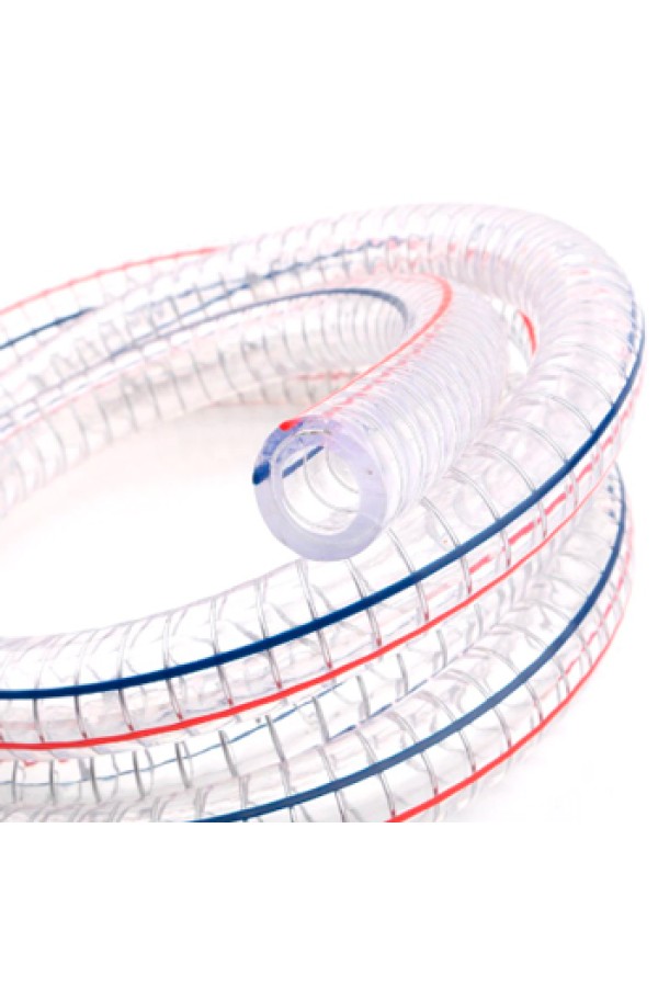 Шланг армированный сантехнический PVC PS01015 D=10х15 прозрачный (намотка бухта 50 м)