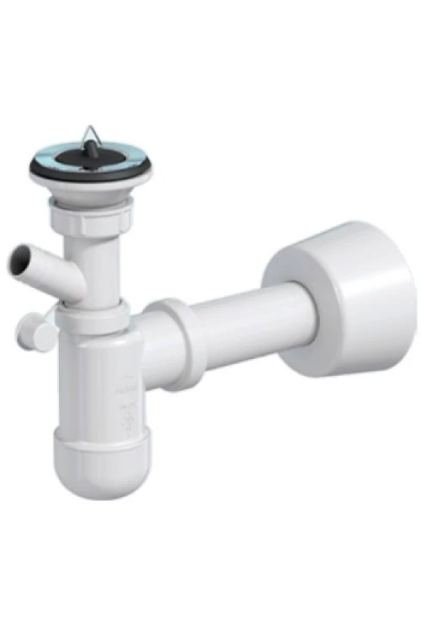 Сифон для умывальника SantecPro AQ462P4 1-1/4 дюйма сливная трубка Ø 40