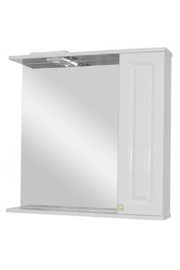 Зеркало-шкаф для ванной 'НАТАЛИЯ 75'с подсветкой