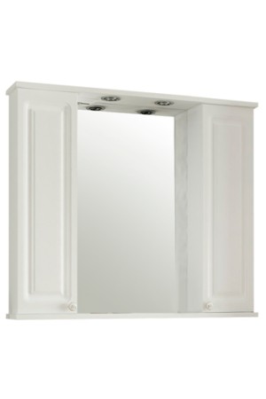 Зеркало-шкаф для ванной 'НАТАЛИЯ 90' с подсветкой